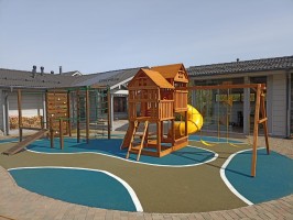 Детская игровая площадка Замок 2 с трубой - вид 3